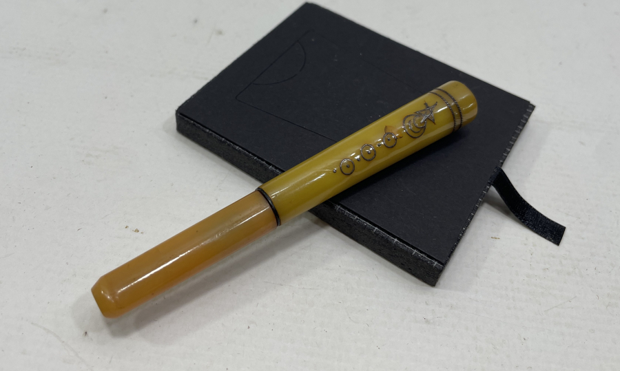 OSMANLI DÖNEMİ GÜMÜŞ ÇAKMA İŞÇİLİKLİ AFYON İŞİ SİGARA AĞIZLIĞI