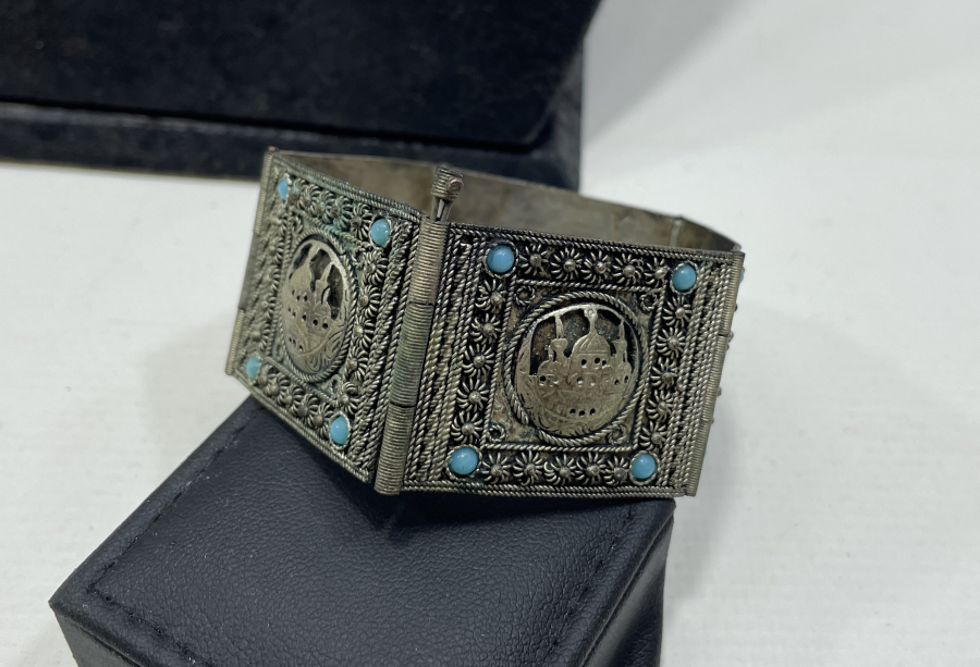 OSMANLI DÖNEMİ ÖZEL YAPIM NADİR GÜMÜŞ BİLEKLİK