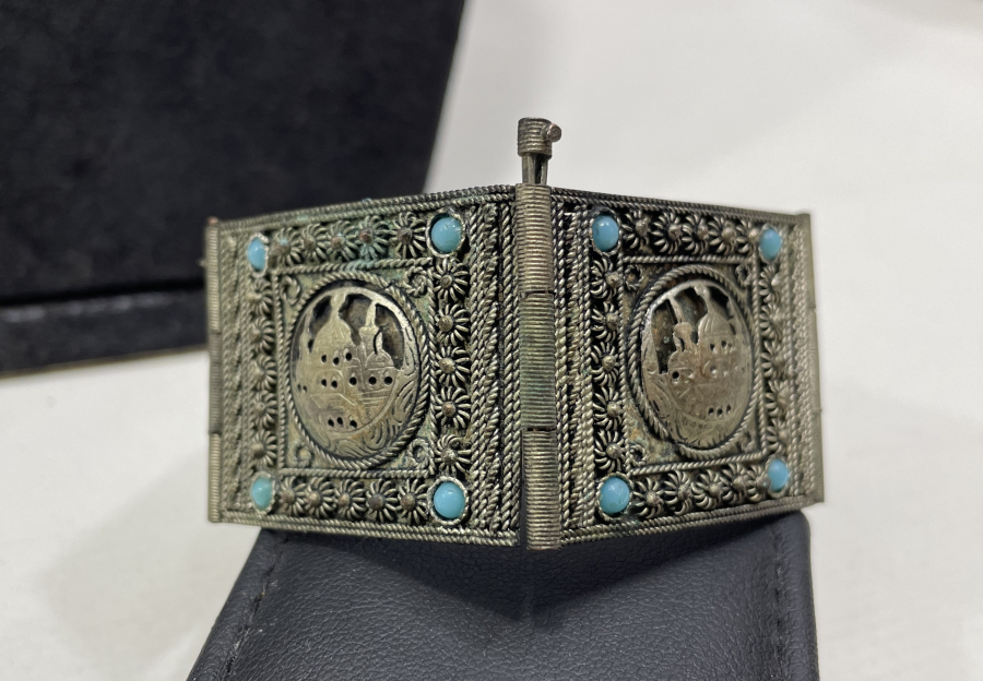 OSMANLI DÖNEMİ ÖZEL YAPIM NADİR GÜMÜŞ BİLEKLİK