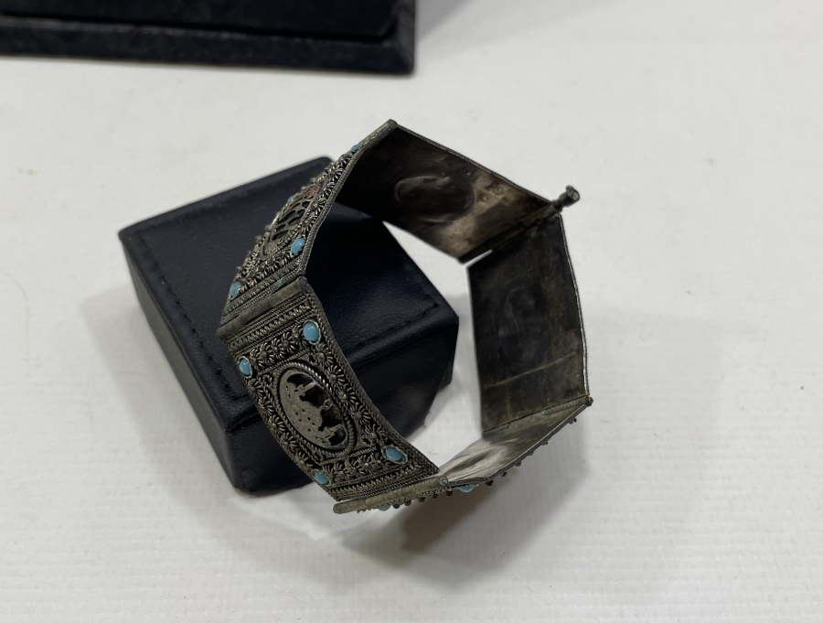 OSMANLI DÖNEMİ ÖZEL YAPIM NADİR GÜMÜŞ BİLEKLİK