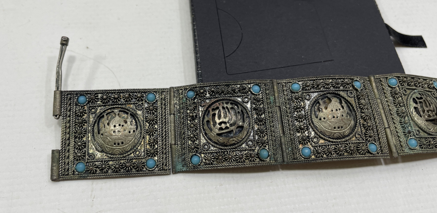 OSMANLI DÖNEMİ ÖZEL YAPIM NADİR GÜMÜŞ BİLEKLİK