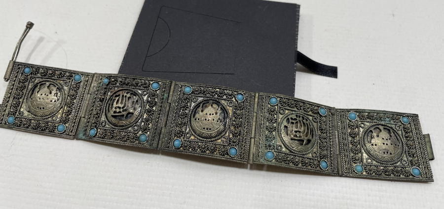 OSMANLI DÖNEMİ ÖZEL YAPIM NADİR GÜMÜŞ BİLEKLİK