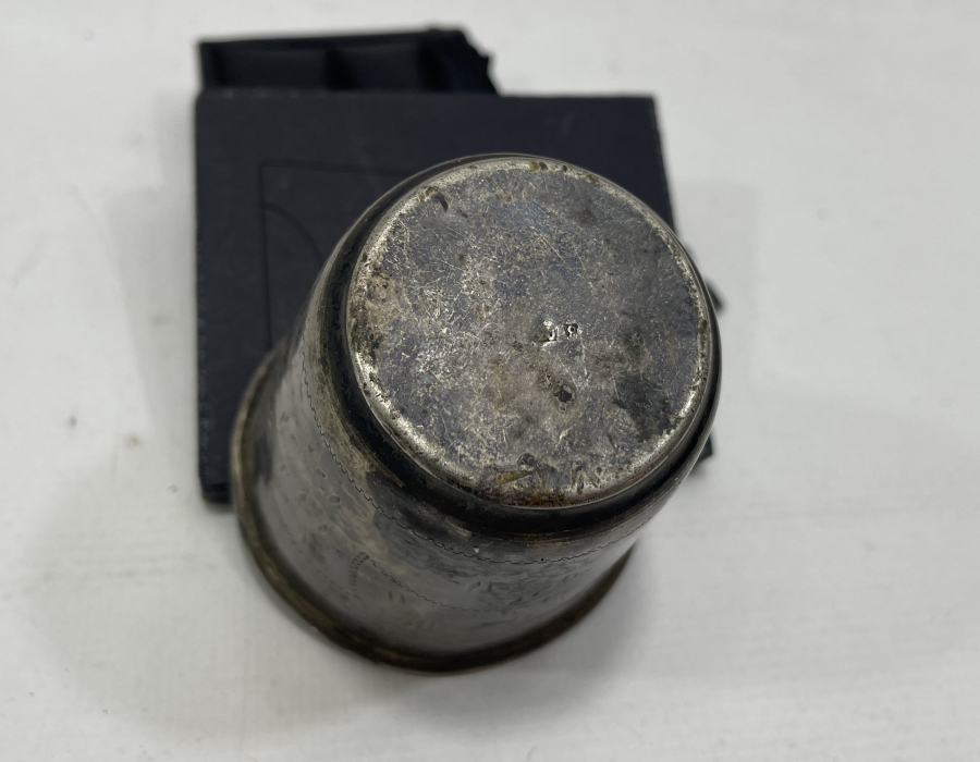 ÜZERİ KALEM İŞÇİLİKLİ GÜMÜŞ BARDAK