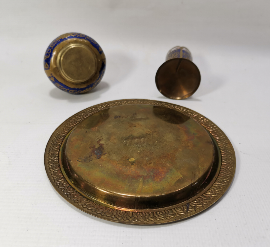 ÜZERİ MİNELİ ANTİKA YAZI TAKIMI