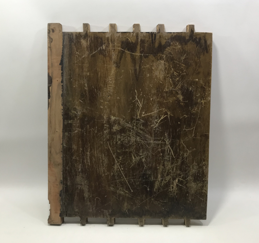 ÜZERİNDE HZ MERYEM VE HZ İSA GÖRSELİ BULUNAN RUM İŞİ ANTİKA DOLAP KAPAĞI