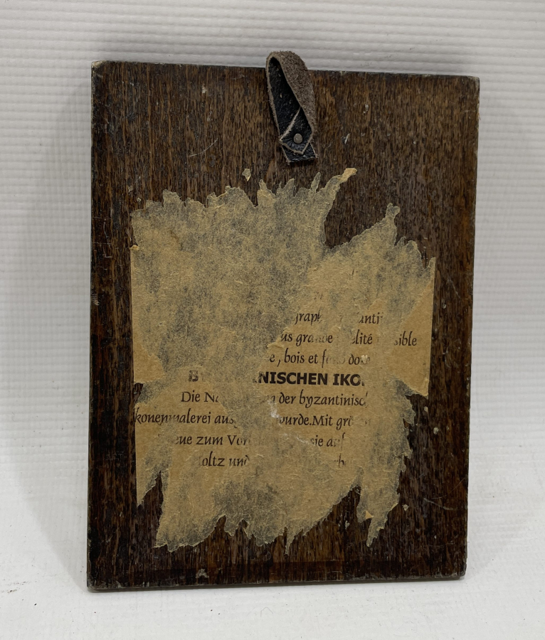 AHŞAP ÜZERİ ALTIN VARAKLI ANTİKA  İKONA