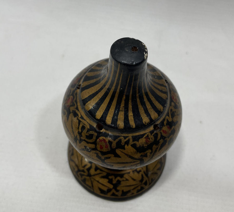 OSMANLI DÖNEMİ ALTIN VARAKLI EL BOYAMA PAPİER MACHE OBJE