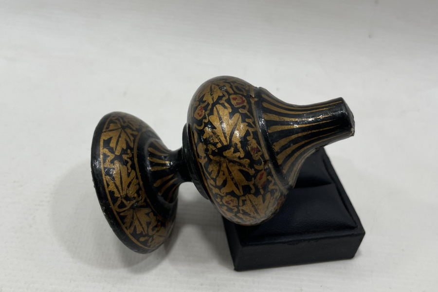 OSMANLI DÖNEMİ ALTIN VARAKLI EL BOYAMA PAPİER MACHE OBJE