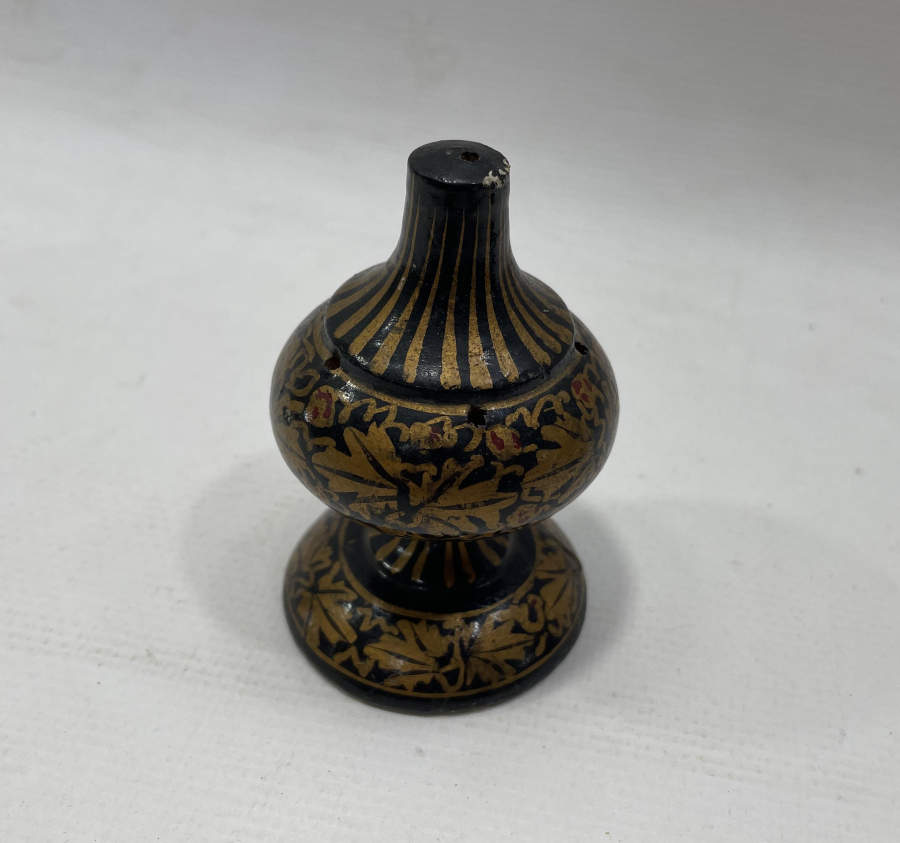 OSMANLI DÖNEMİ ALTIN VARAKLI EL BOYAMA PAPİER MACHE OBJE