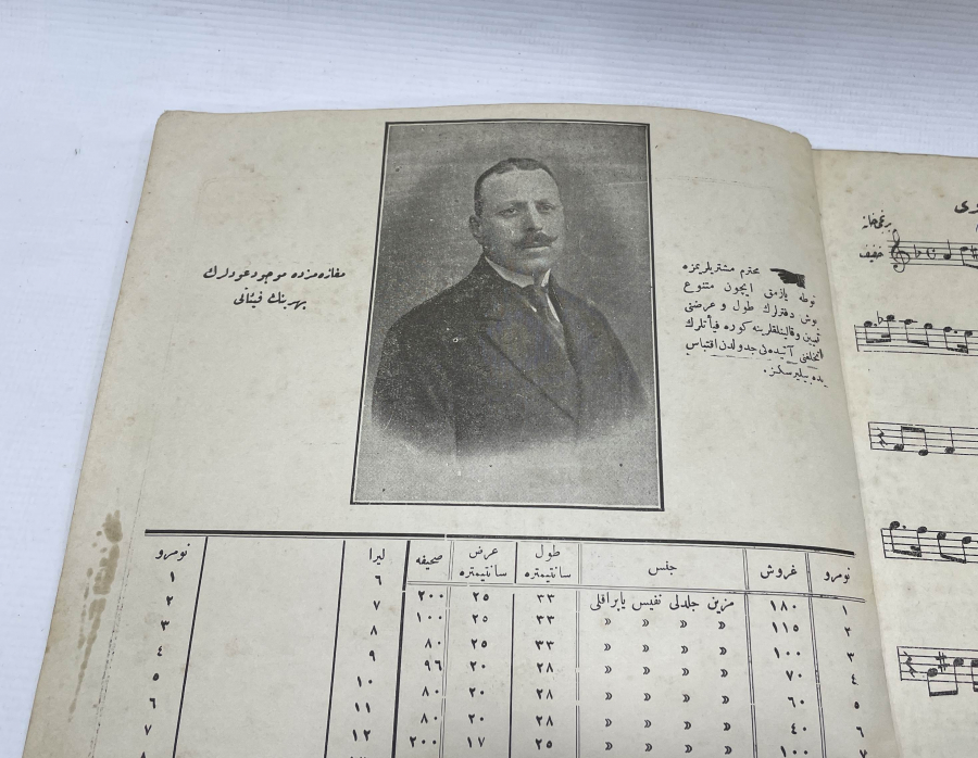 OSMANLI DÖNEMİ ÇOK NADİR OSMANLICA ŞAMLI İSKENDER NOTA KİTABI