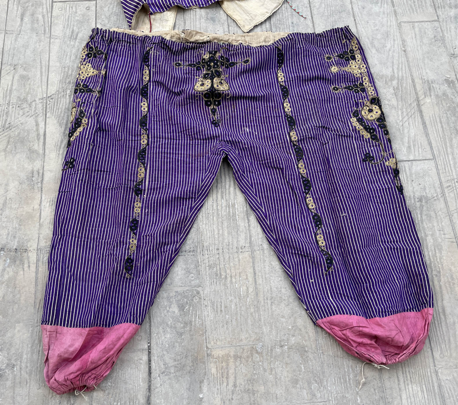 OSMANLI DÖNEMİ SIRMA VE İBRİŞİMLİ ŞALVAR CEPKEN TAKIMI