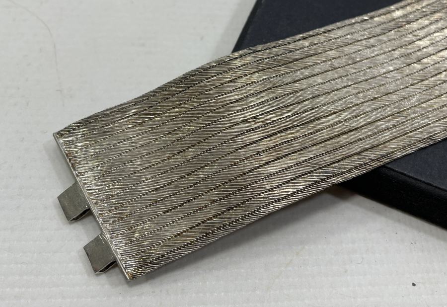 TRABZON İŞİ HASIR ÖRME ÖZEL YAPIM GÜMÜŞ BİLEZİK