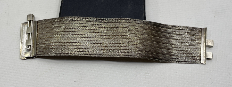 TRABZON İŞİ HASIR ÖRME ÖZEL YAPIM GÜMÜŞ BİLEZİK