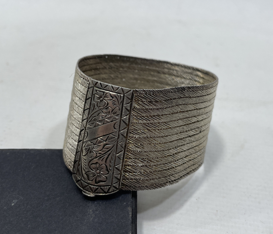 TRABZON İŞİ HASIR ÖRME ÖZEL YAPIM GÜMÜŞ BİLEZİK