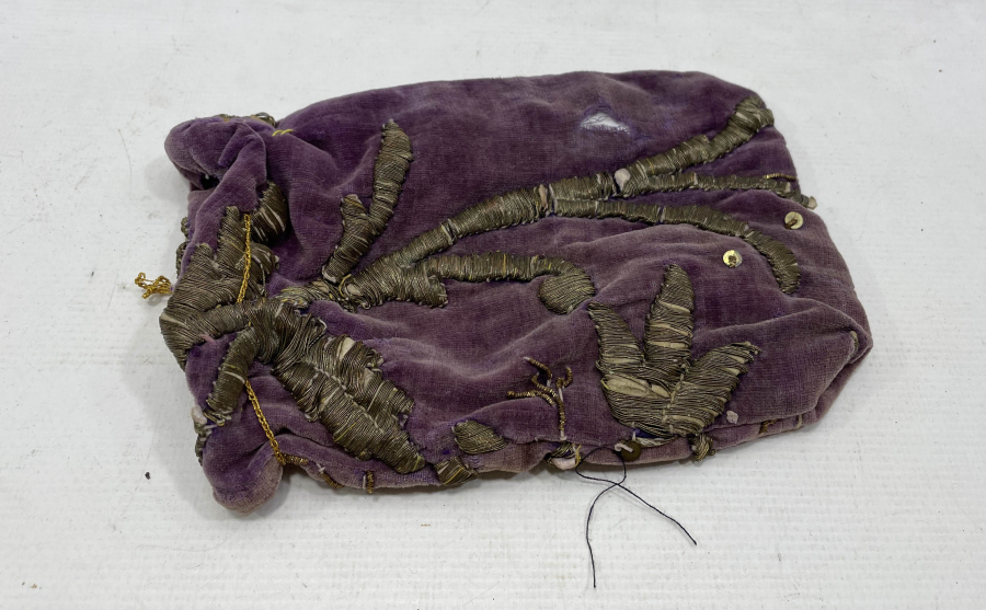 OSMANLI DÖNEMİ SIRMA İŞÇİLİKLİ KESE