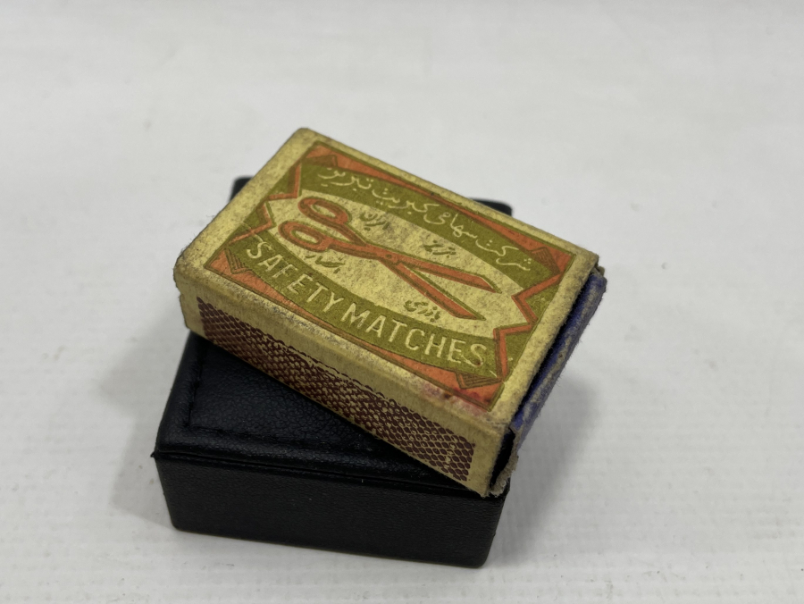 OSMANLI DÖNEMİ ÜZERİ OSMANLICA YAZILI ÇOK NADİR İÇİ DOLU KİBRİT