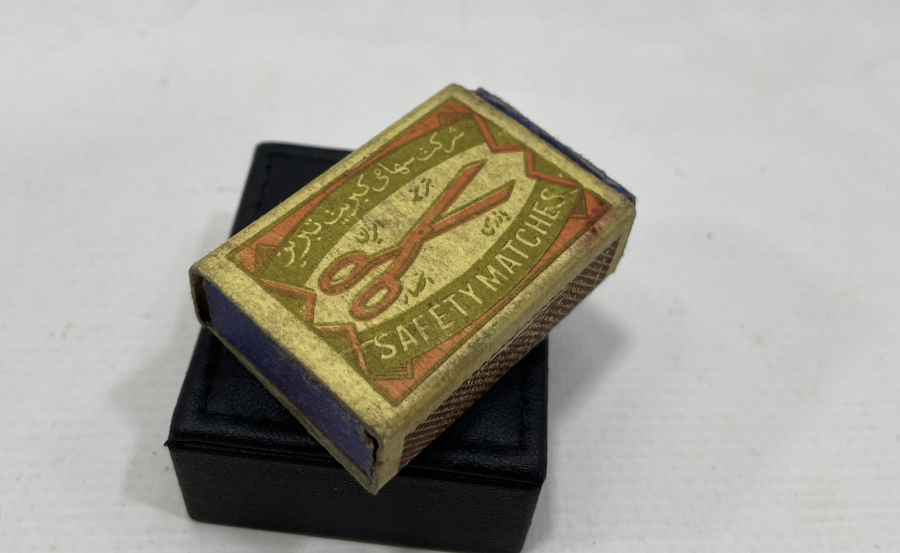 OSMANLI DÖNEMİ ÜZERİ OSMANLICA YAZILI ÇOK NADİR İÇİ DOLU KİBRİT