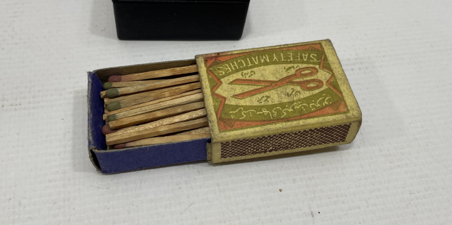 OSMANLI DÖNEMİ ÜZERİ OSMANLICA YAZILI ÇOK NADİR İÇİ DOLU KİBRİT