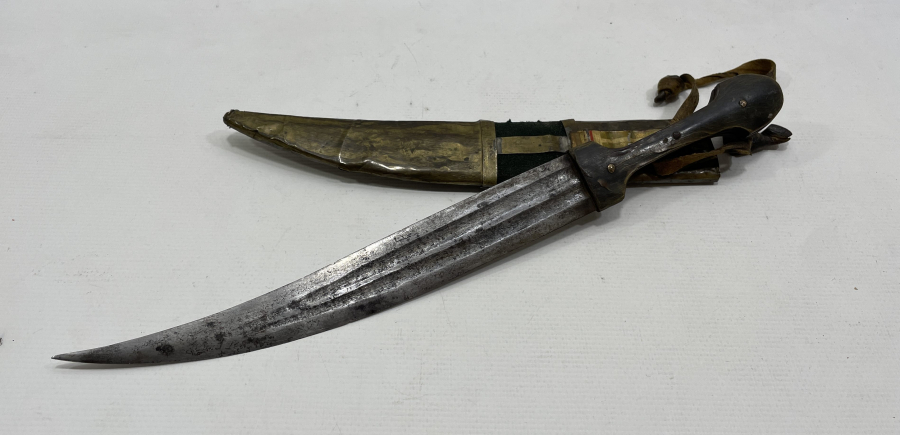 ÜZERİ OSMANLICA YAZILI NADİR ÇERKES KAMASI