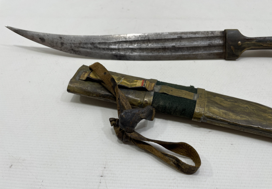 ÜZERİ OSMANLICA YAZILI NADİR ÇERKES KAMASI