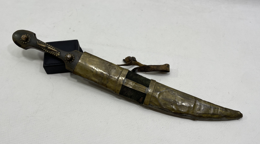 ÜZERİ OSMANLICA YAZILI NADİR ÇERKES KAMASI