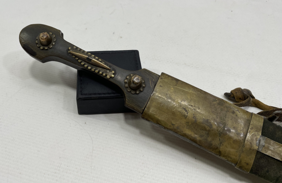 ÜZERİ OSMANLICA YAZILI NADİR ÇERKES KAMASI