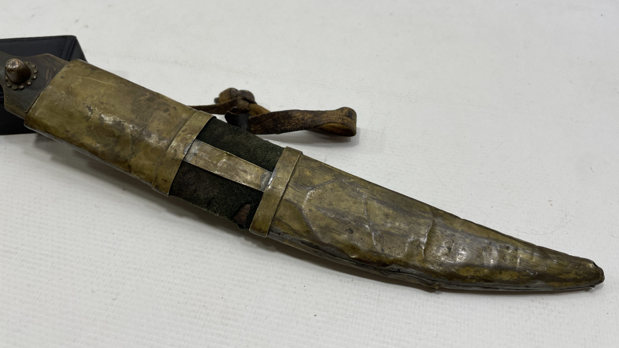 ÜZERİ OSMANLICA YAZILI NADİR ÇERKES KAMASI