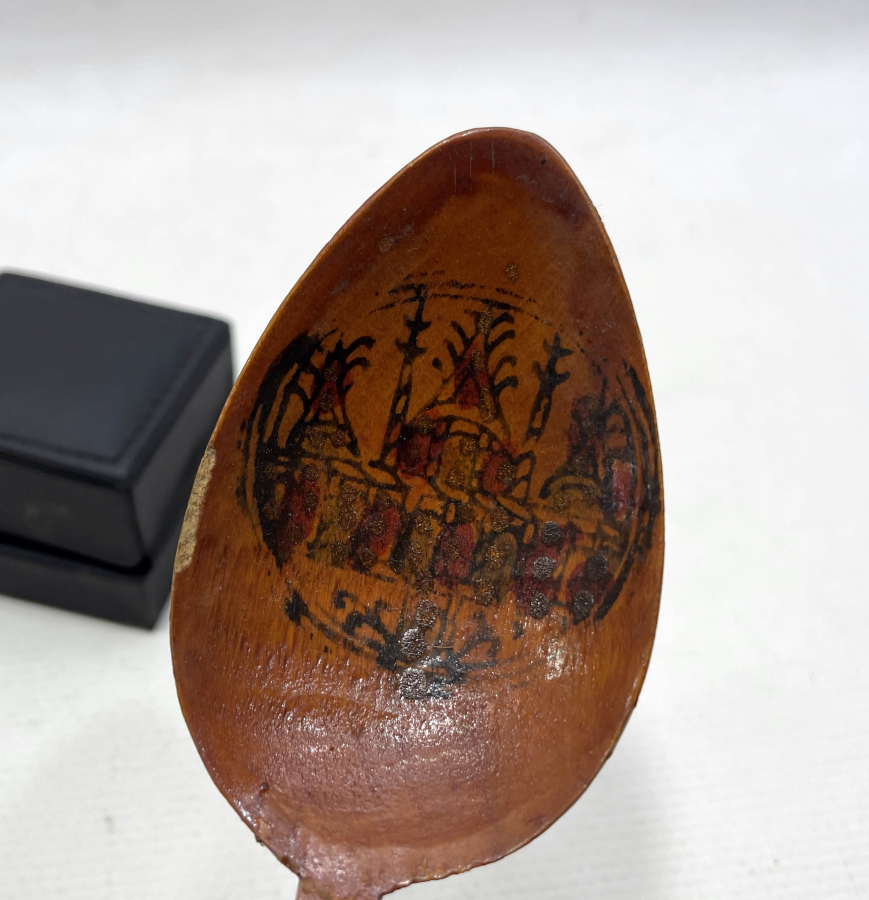 ÜZERİ OSMANLICA YAZILI OSMANLI DÖNEMİ NADİR TAHTA KAŞIK