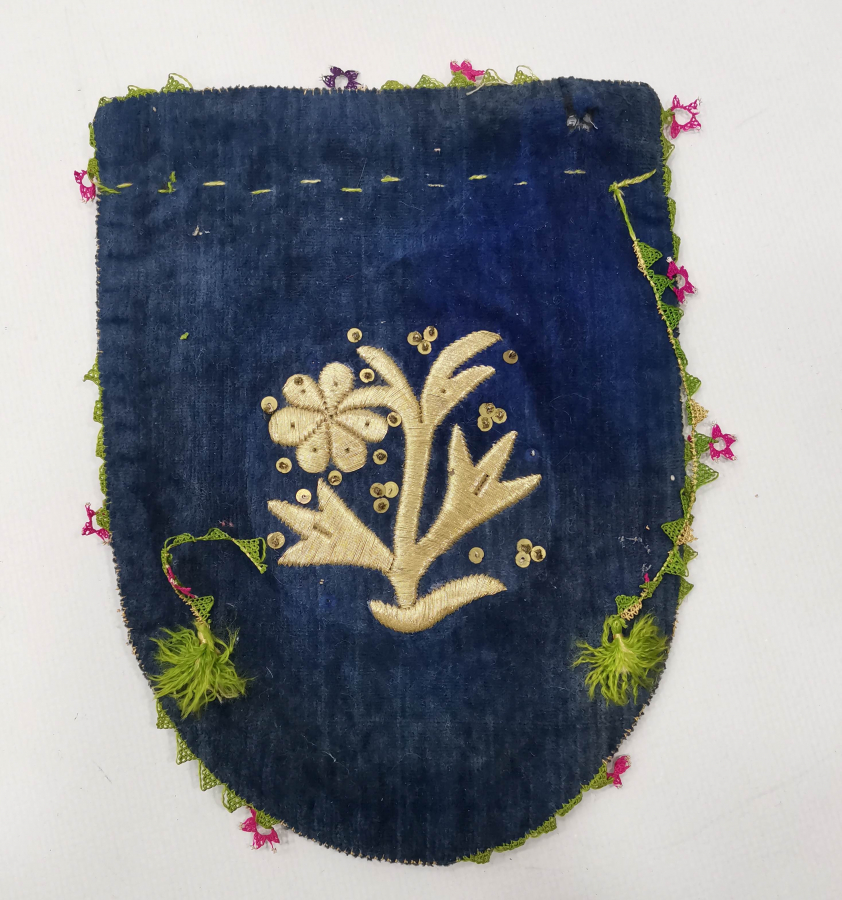 OSMANLI DÖNEMİ SIRMA İŞÇİLİKLİ GELİN KESESİ