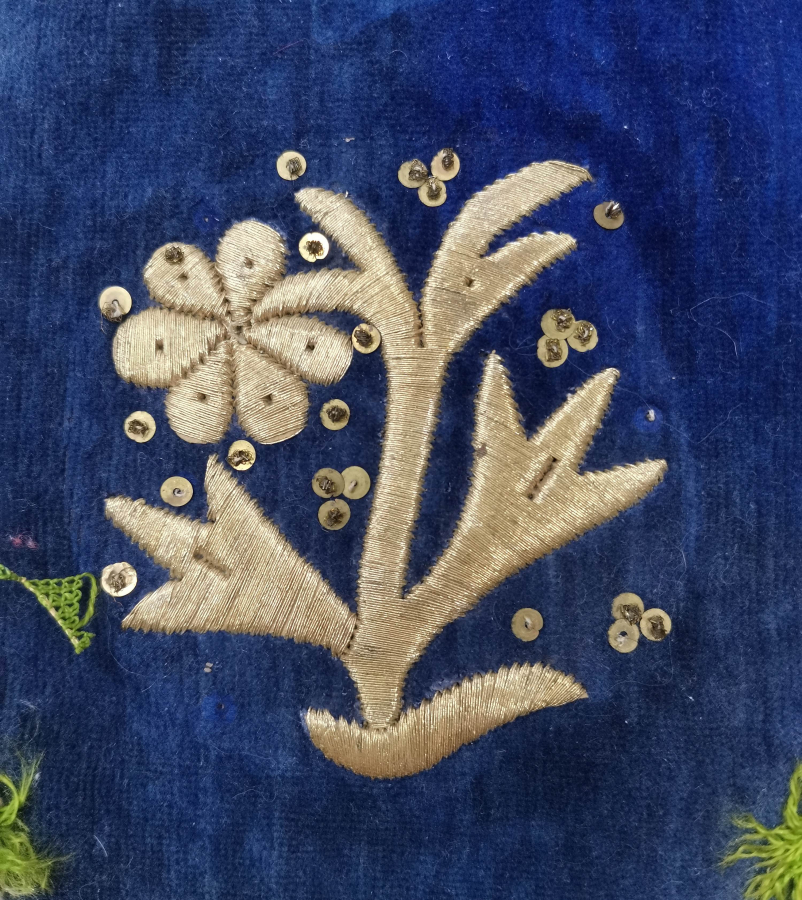 OSMANLI DÖNEMİ SIRMA İŞÇİLİKLİ GELİN KESESİ