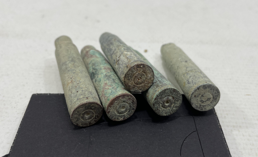 1. DÜNYA SAVAŞI DÖNEMİ OSMANLICA YAZILI MAVZER MERMİSİ KOVANLARI