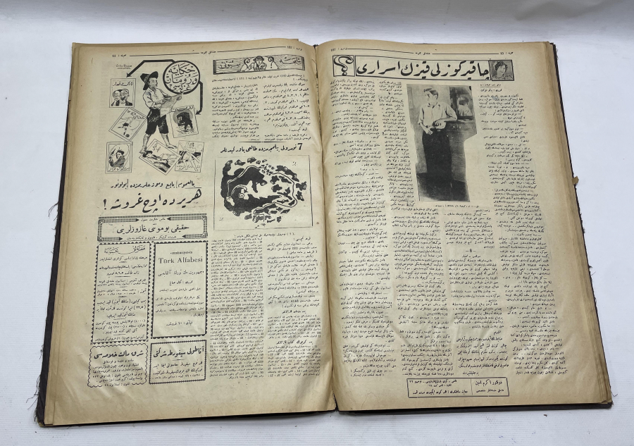 BİR ÇOK OSMANLICA DERGİDEN OLUŞAN BÜYÜK BOY ANSİKLOPEDİ