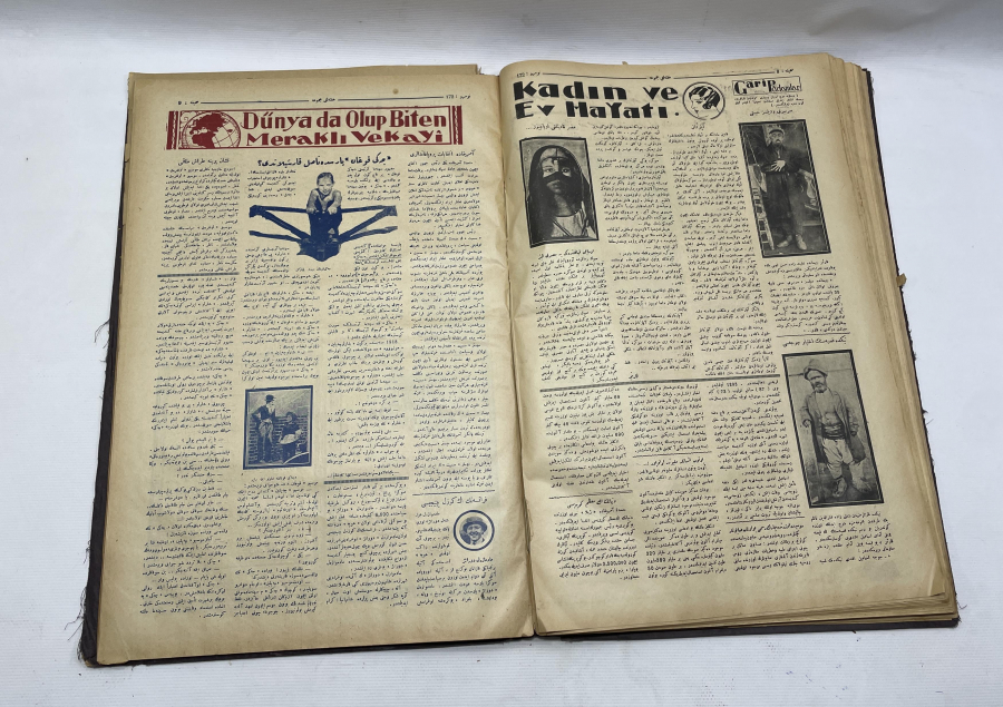 BİR ÇOK OSMANLICA DERGİDEN OLUŞAN BÜYÜK BOY ANSİKLOPEDİ