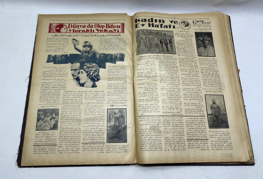 BİR ÇOK OSMANLICA DERGİDEN OLUŞAN BÜYÜK BOY ANSİKLOPEDİ