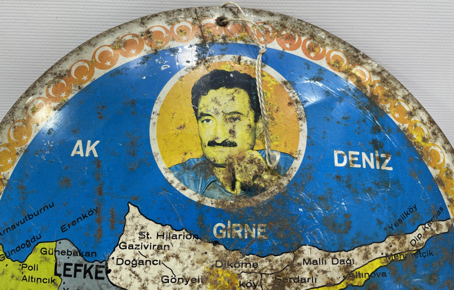 KIBRIS ADASININ TAMAMININ TÜRK TOPRAĞI GÖRÜLDÜĞÜ NADİR PANO