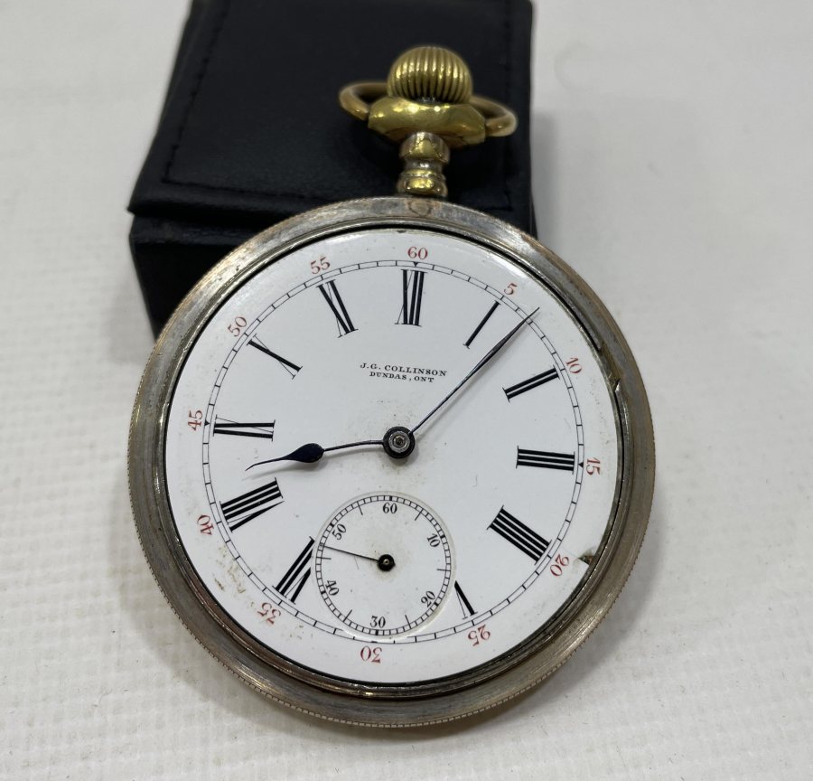 KURMALI ALTIN KAPLAMA İNGİLİZ CEP SAATİ