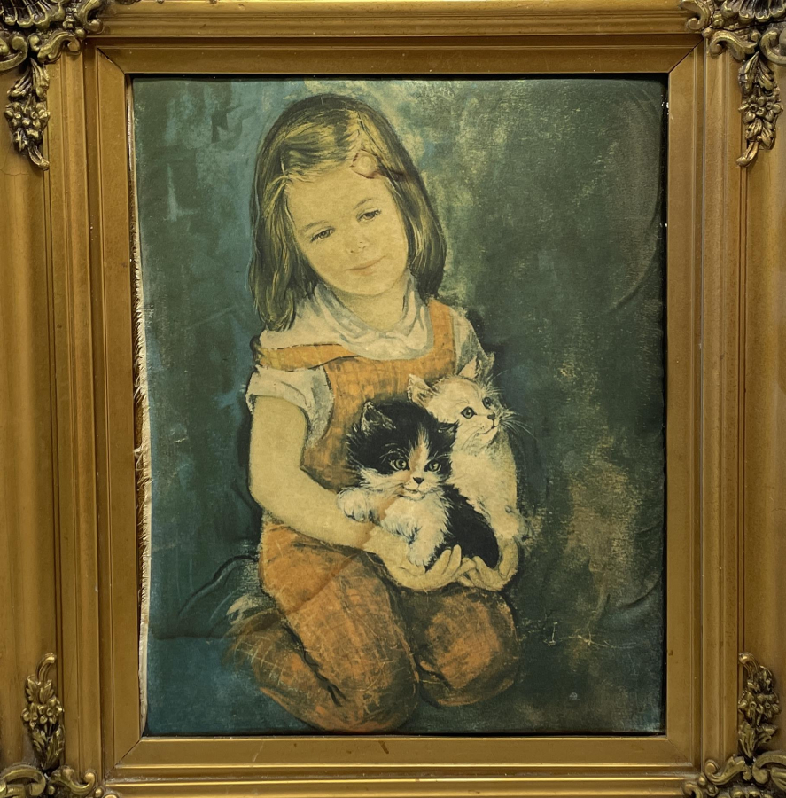 ORJİNAL AHŞAP ÇERÇEVESİNDE İPEK PANO