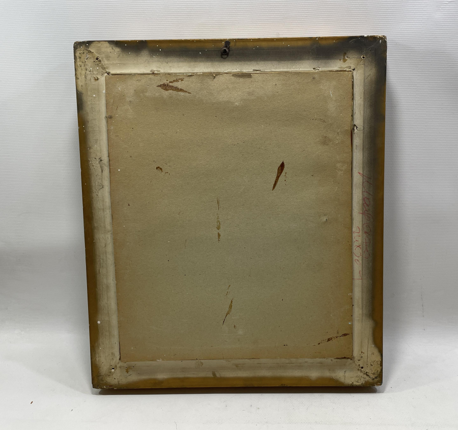 ORJİNAL AHŞAP ÇERÇEVESİNDE İPEK PANO