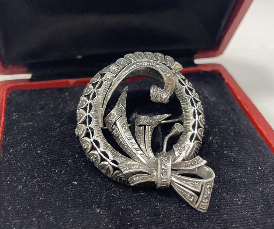 OSMANLI DÖNEMİ ELMAS TAŞLI BROŞ