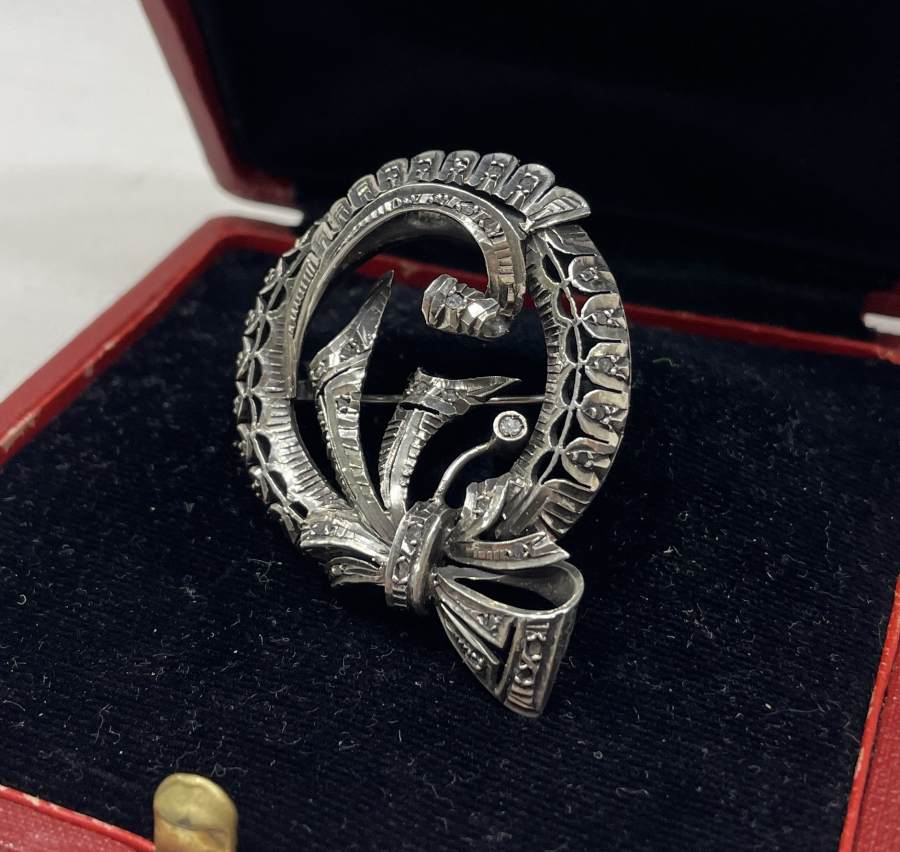 OSMANLI DÖNEMİ ELMAS TAŞLI BROŞ