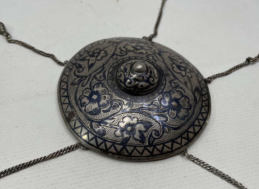 OSMANLI DÖNEMİ SAVATLI GÜMÜŞ ERMENİ İŞİ GELİN TEPELİĞİ