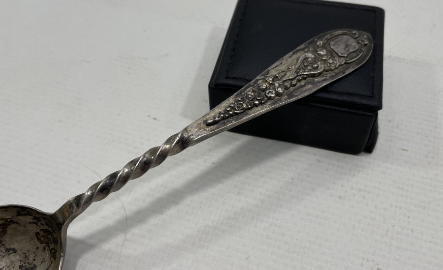 OSMANLI DÖNEMİ YAHUDİ USTA YAPIMI İZMİR İŞİ GÜMÜŞ KAŞIK