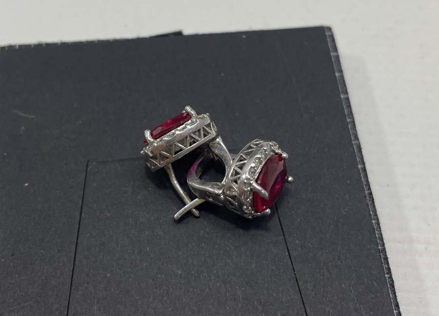 MARGAZİT TAŞLI GÜMÜŞ KÜPE