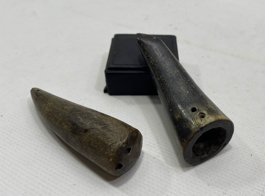 OSMANLI DÖNEMİ 2 ADET BOYNUZ HATTAT MÜHRESİ