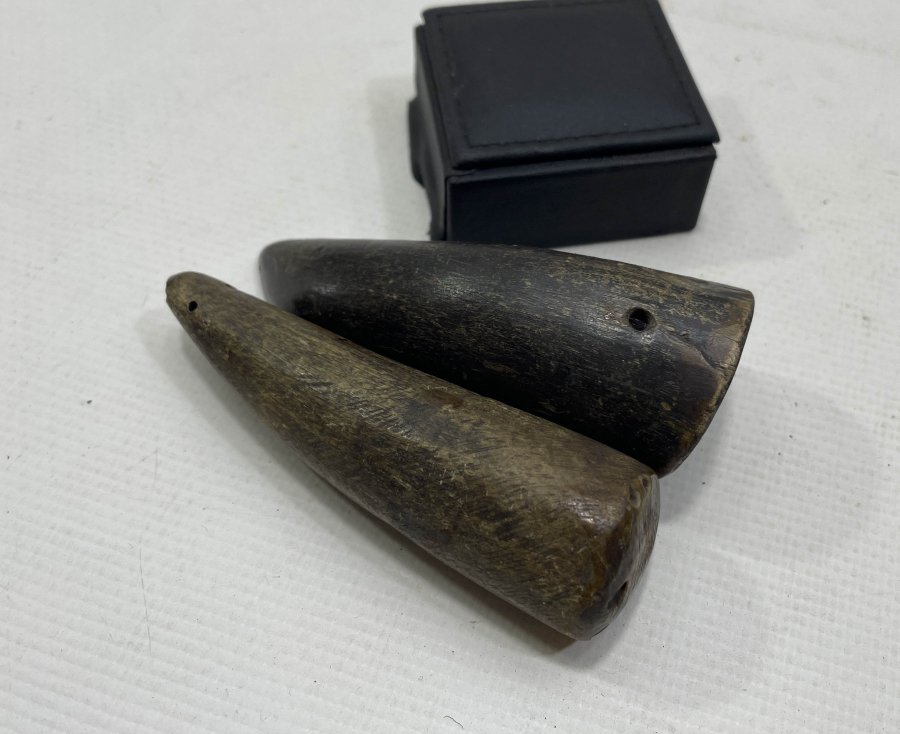 OSMANLI DÖNEMİ 2 ADET BOYNUZ HATTAT MÜHRESİ