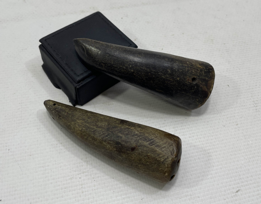 OSMANLI DÖNEMİ 2 ADET BOYNUZ HATTAT MÜHRESİ