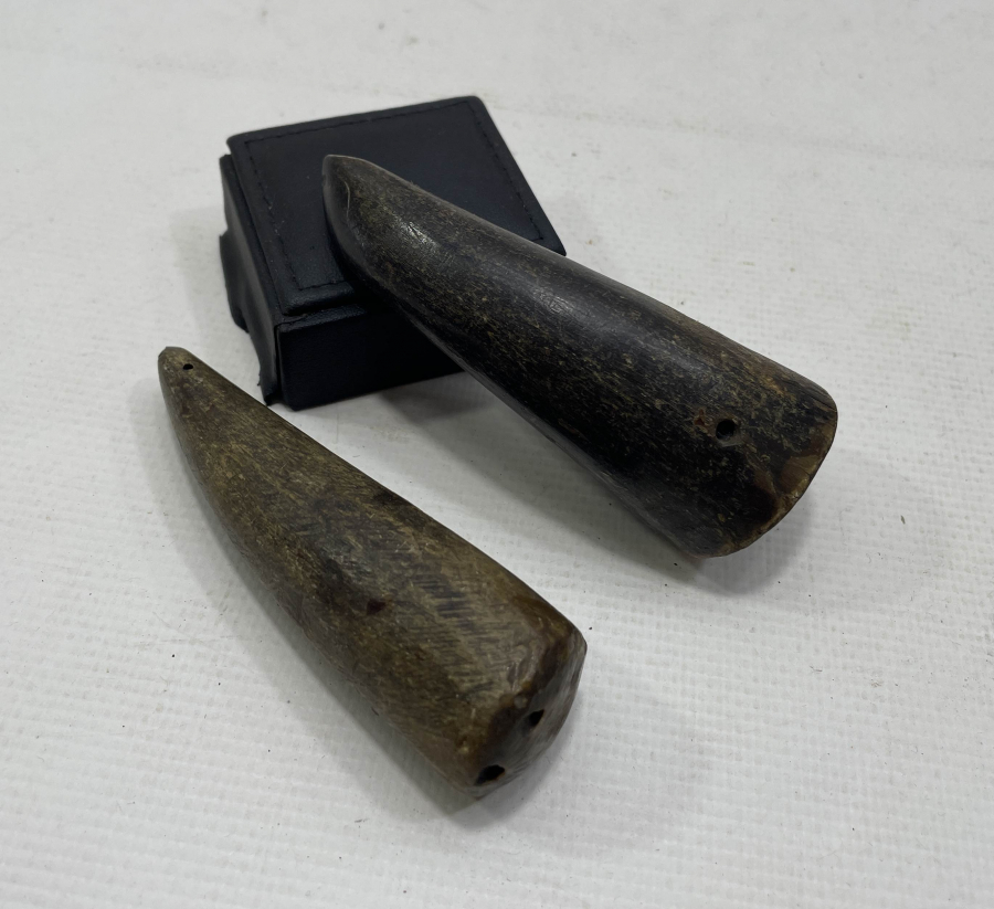 OSMANLI DÖNEMİ 2 ADET BOYNUZ HATTAT MÜHRESİ