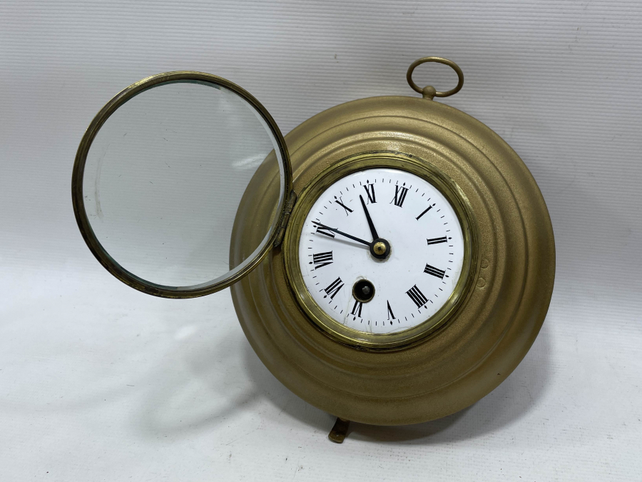 PORSELEN KADRANLI KURMALI ANTİKA DUVAR SAATİ