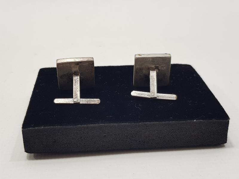 OLTU TAŞLI GÜMÜŞ KOL DÜĞMELERİ 