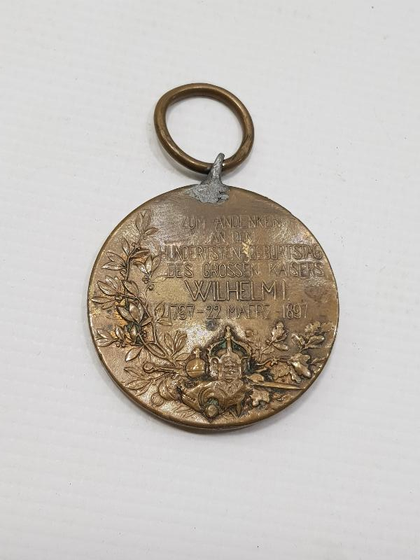 1897 TARİHLİ ALMAN İMPARATORU KAISER WILHELM MADALYASI